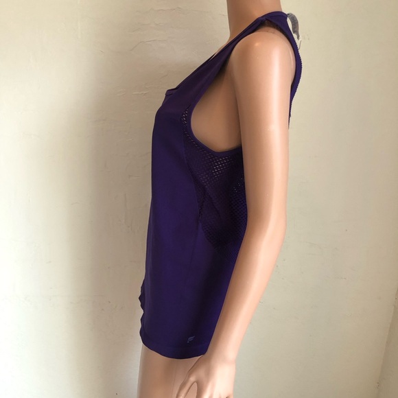 Fabletics Serenity Seamless Purple Open-Mesh Tank-Top Women’s Size XL NWT Shirt - Picture 6 of 16